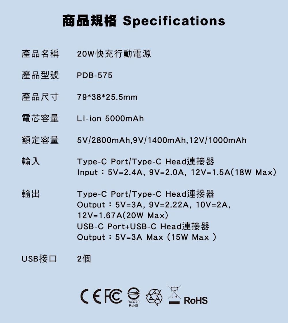 SHIBUDI尋寶獅迷你隨身20W快充行動電源