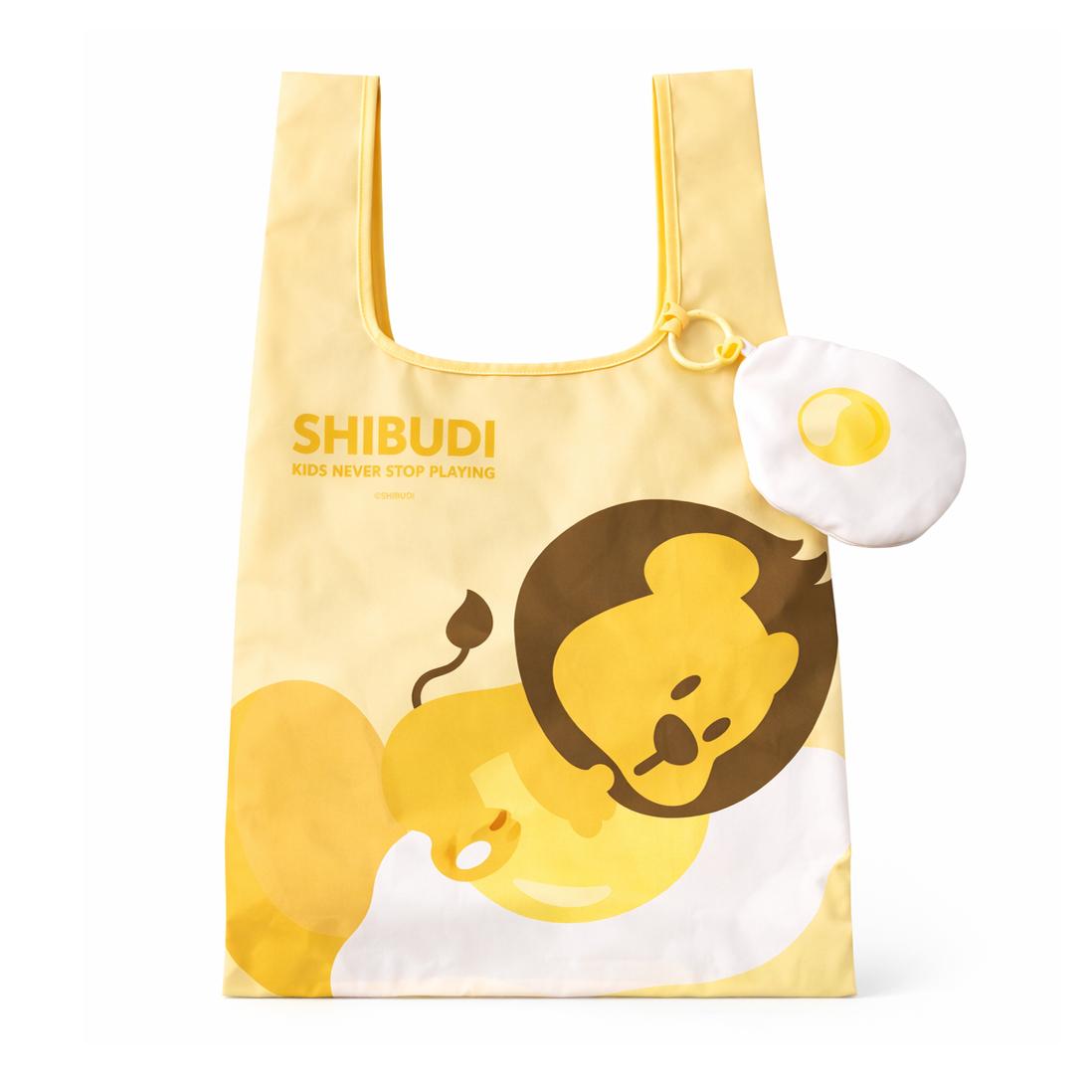 SHIBUDI尋寶獅環保造型掛件吊飾收納購物袋（太陽蛋獅）